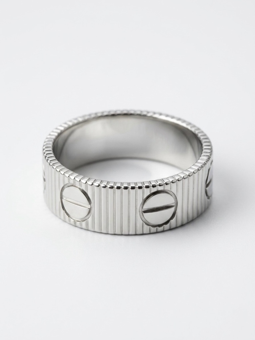 Men Women New Love Design Ring Stainless Steel Silver Tone | Elegant Jewelry